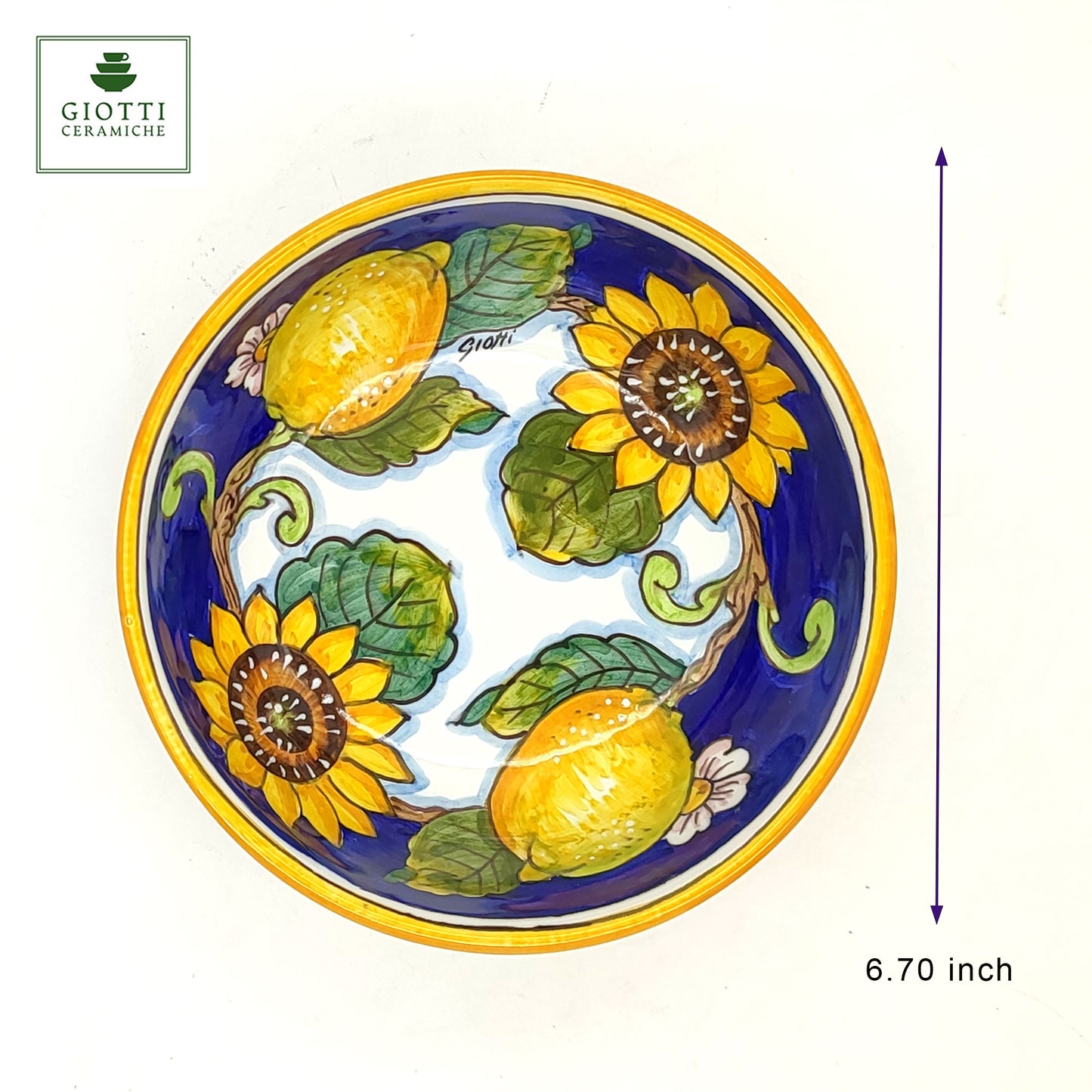 Tuscany Lemon SunFlower Tuscany Small Cereal Bowl