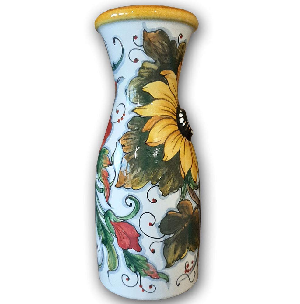 SunFlower and Poppies Wine Jug 1 liter