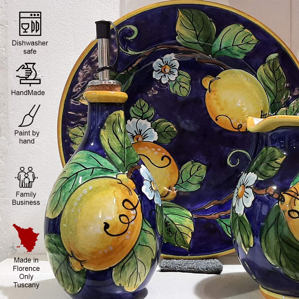 Lemon Blue Salad Bowl