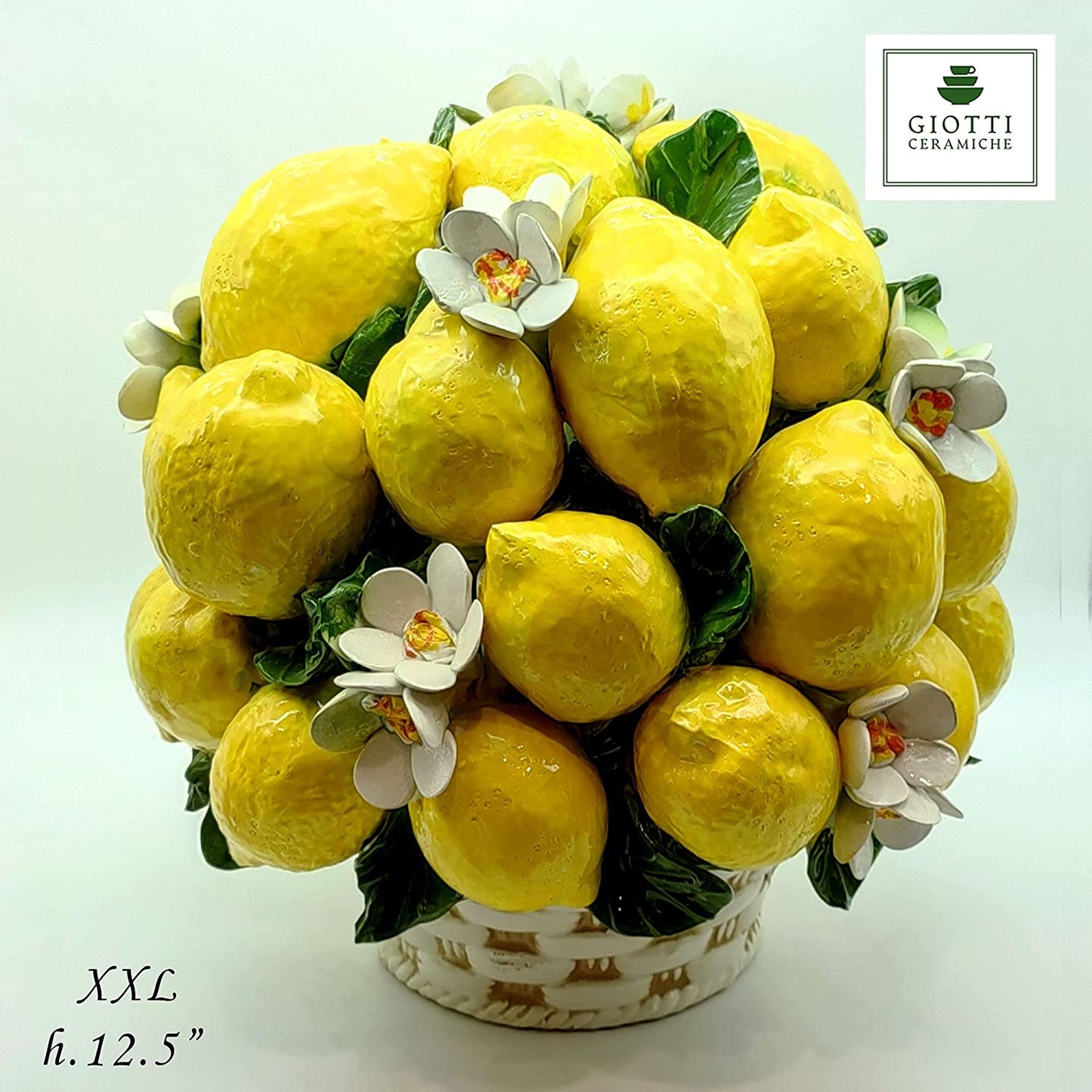 Lemons and Flowers CenterPiece - 12 inches