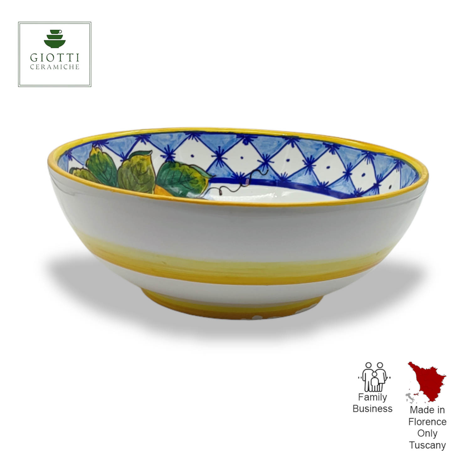 Ischia Orange and Lemons ø 25cm Salad Bowl