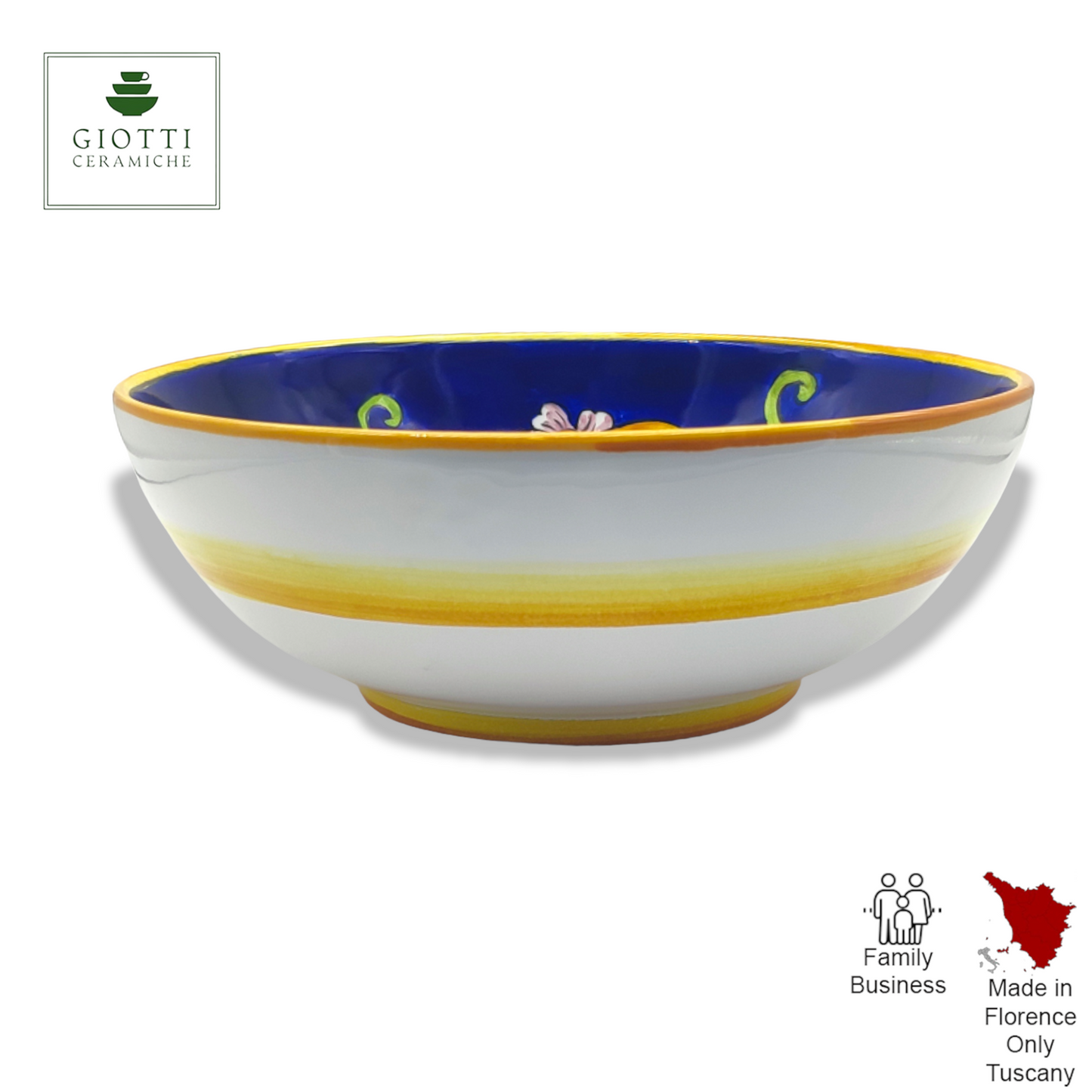 Tuscany SunFlower and Lemon ø 25cm Salad Bowl