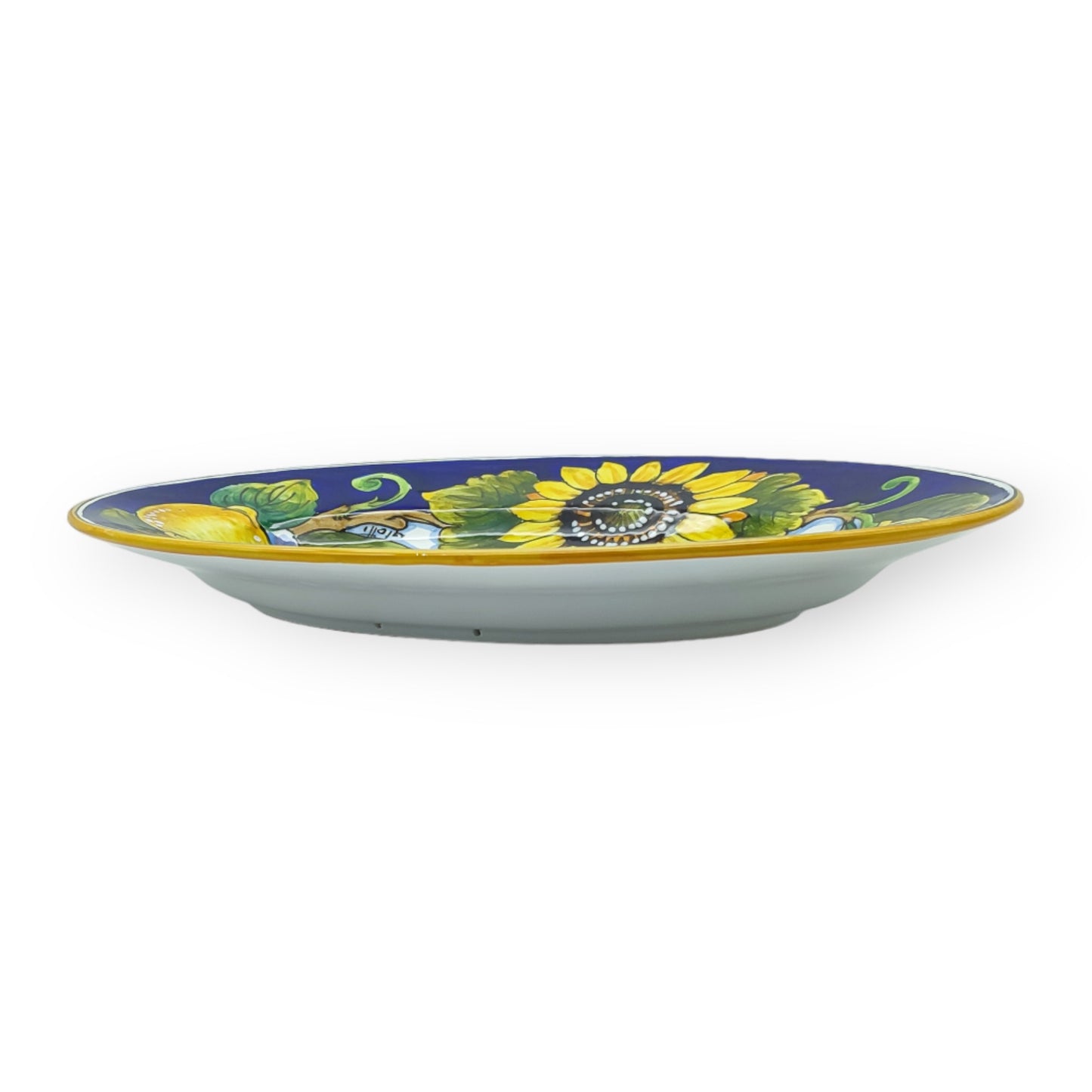 Tuscany SunFlower and Lemon Oval Medium Serving Tray