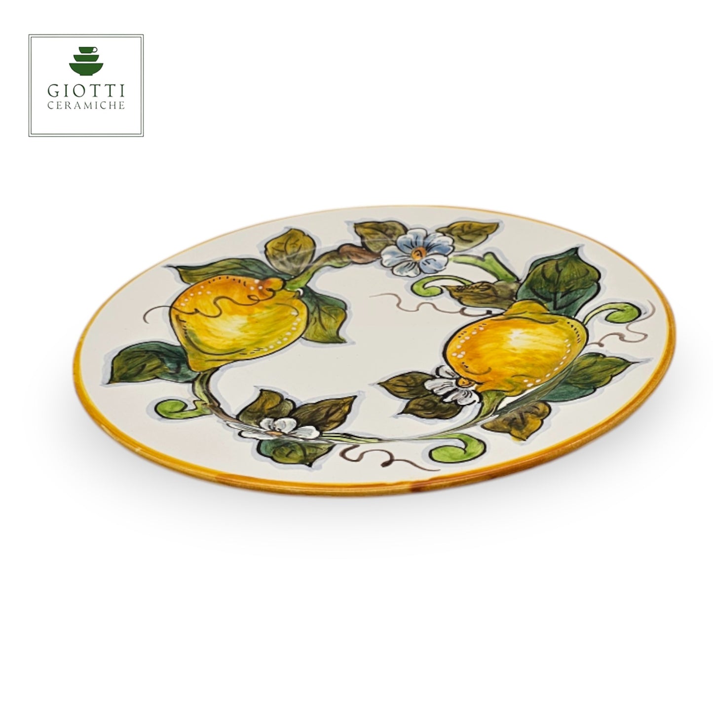 White Lemon Salad Plate 22cm