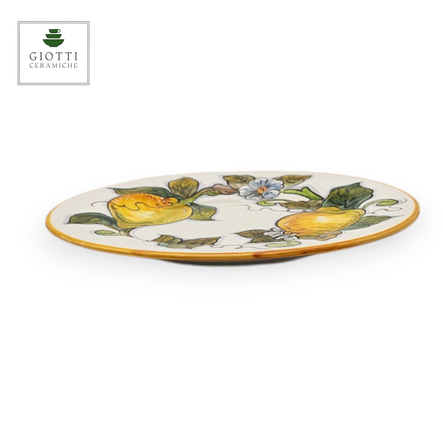 White Lemon Salad Plate 22cm
