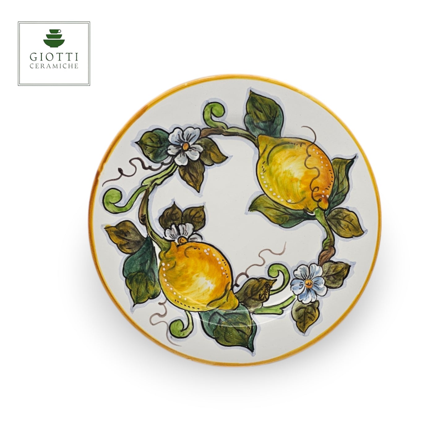 White Lemon Salad Plate 22cm
