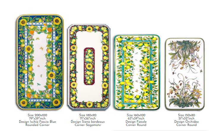 Custom Rectangular Table Top Set