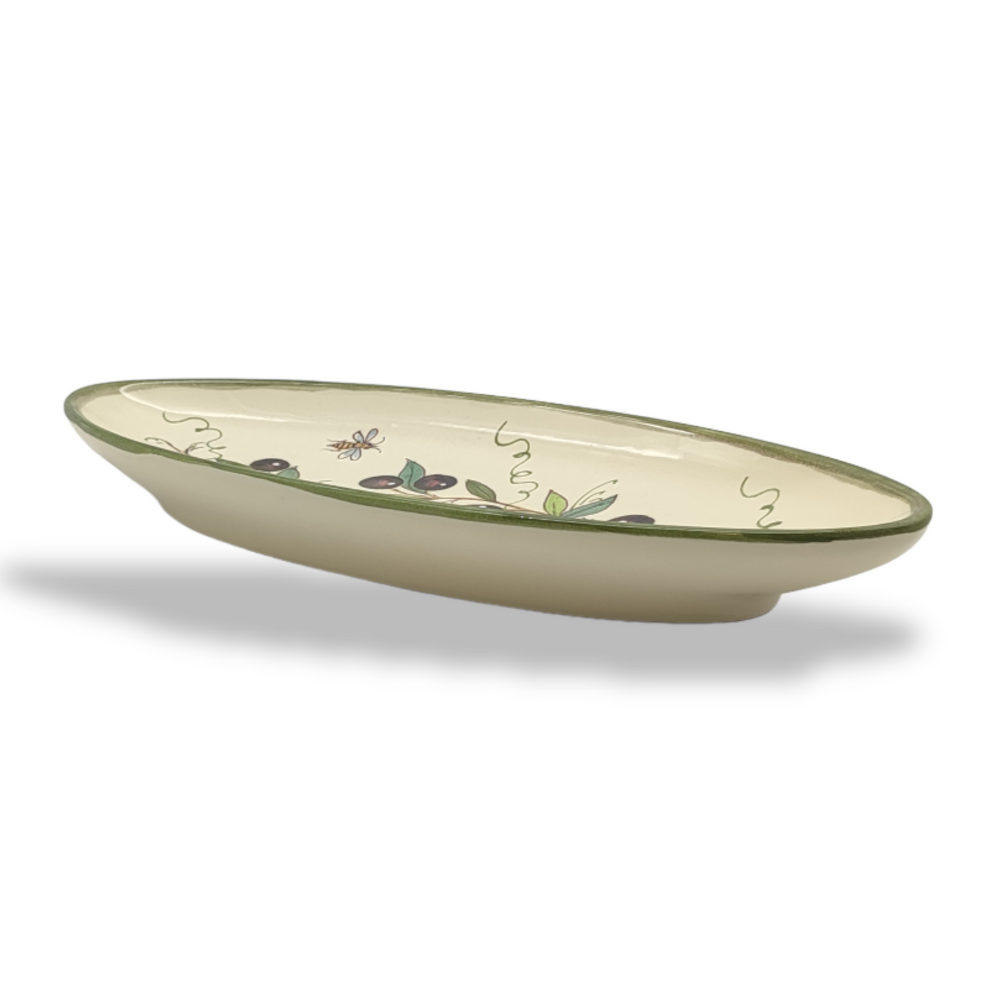 Olive Classico Oval Narrow Tray