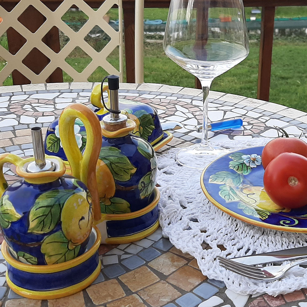 Lemons on Blue Cheese Board 16cm