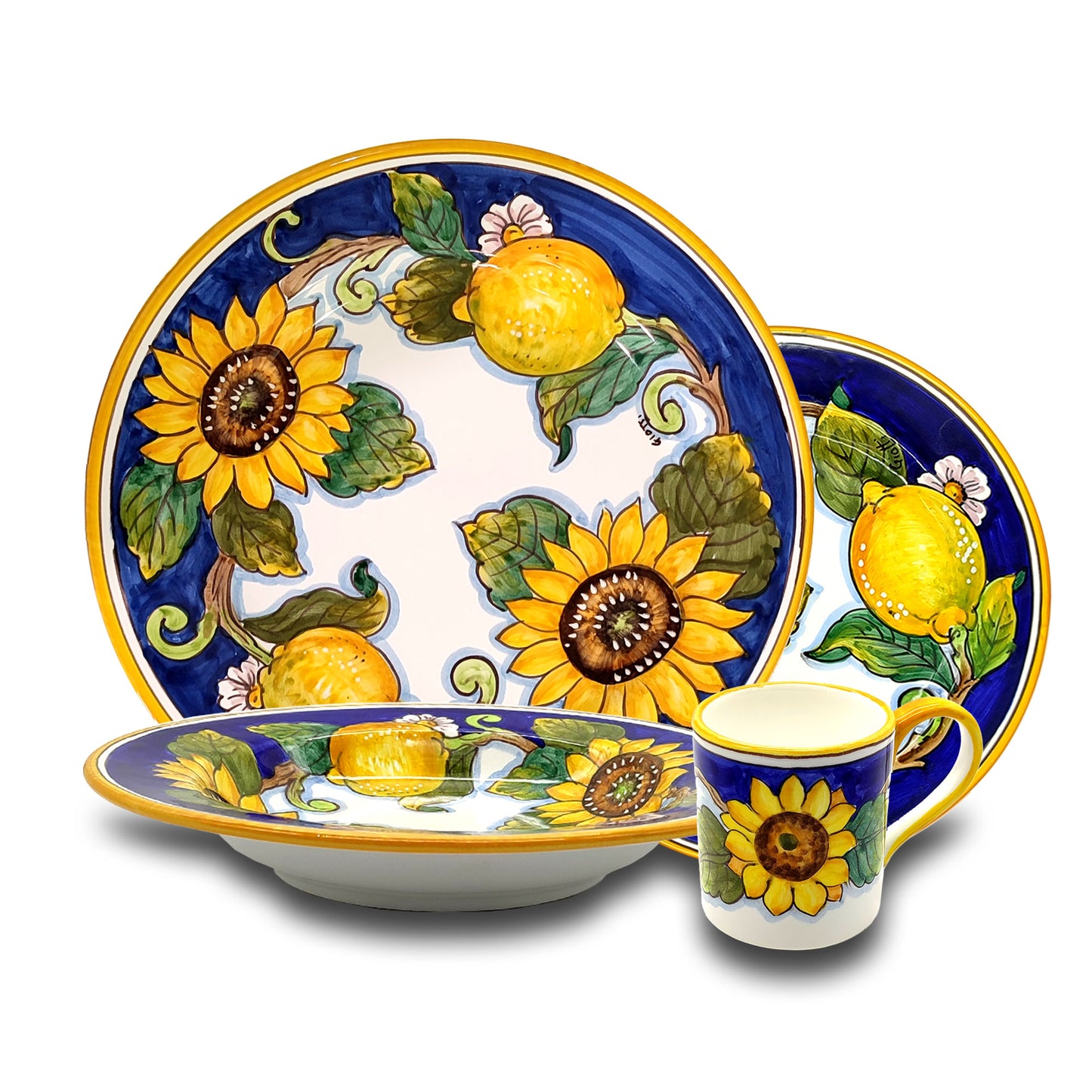 Tuscany SunFlower and Lemon Special Set For 1 - 4 Piece
