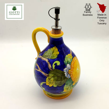 Lemon Blue Oil Bottle