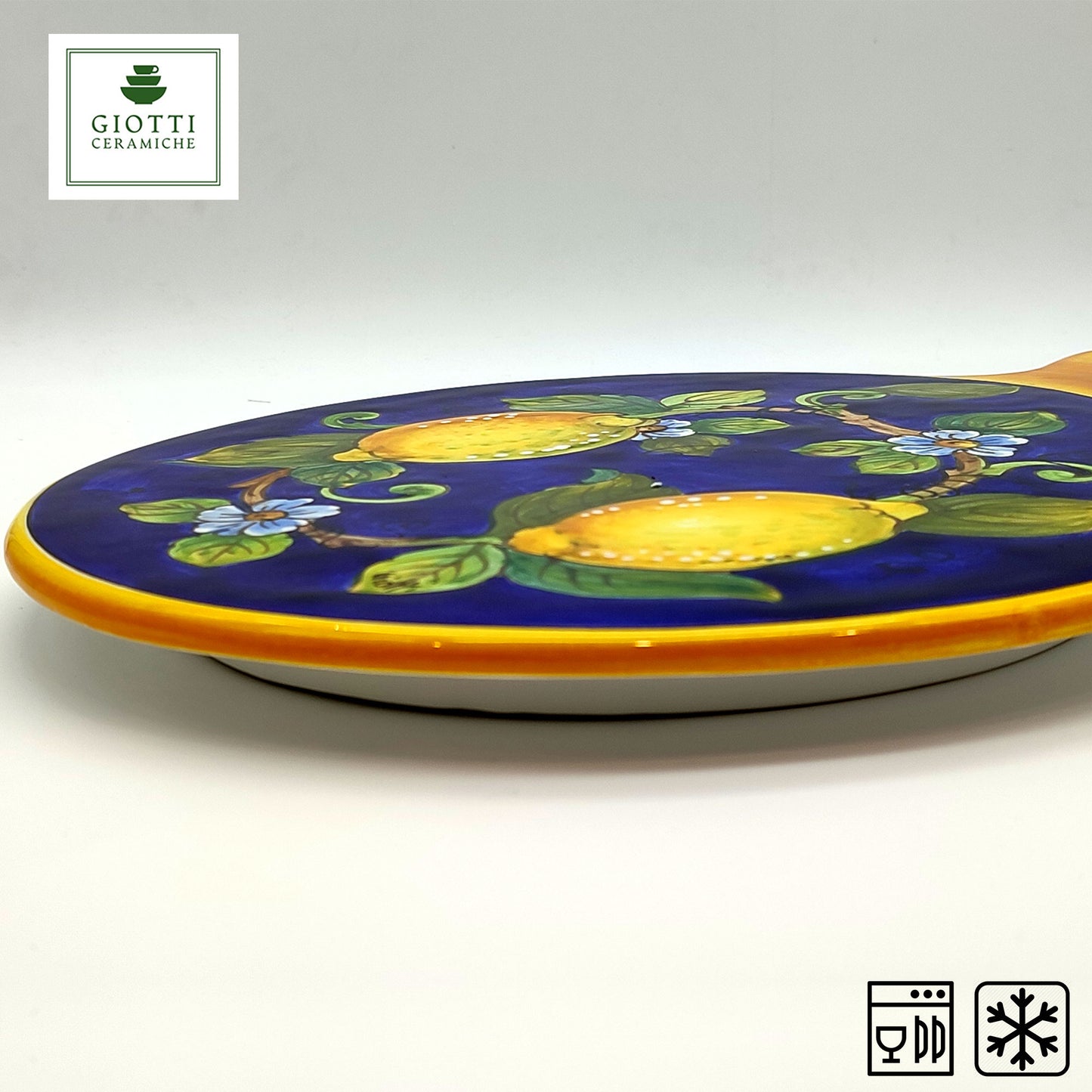 Lemon on Blue Cheese Board 26cm