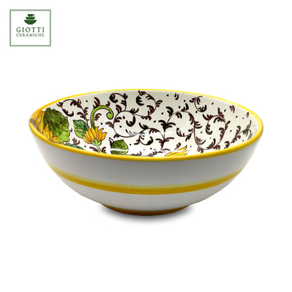 Bargino SunFlowers and Sparkle Salad Bowl Small