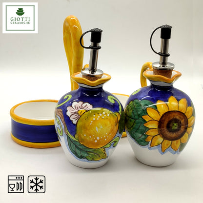 Tuscany SunFlower and Lemon Oil and Vinigar Set