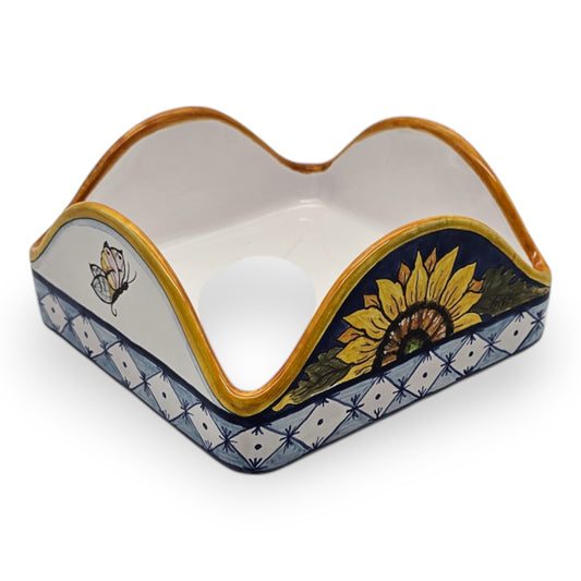Monteriggioni Blue Sunflower Lemon and Orange  Premium Paper Napkins