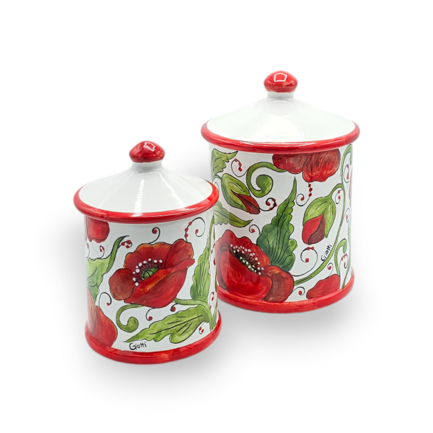 Val D'orcia Poppies Kitchen small size jar