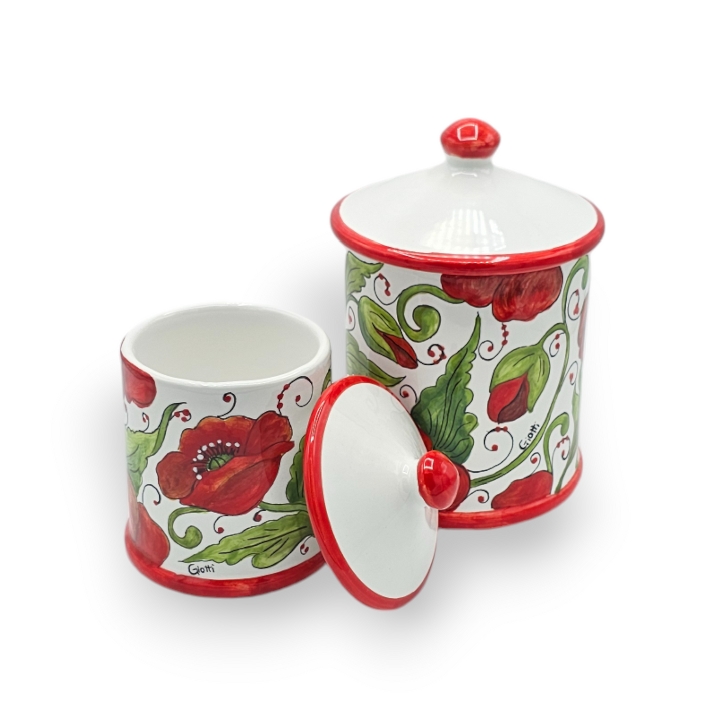 Val D'orcia Poppies Kitchen small size jar