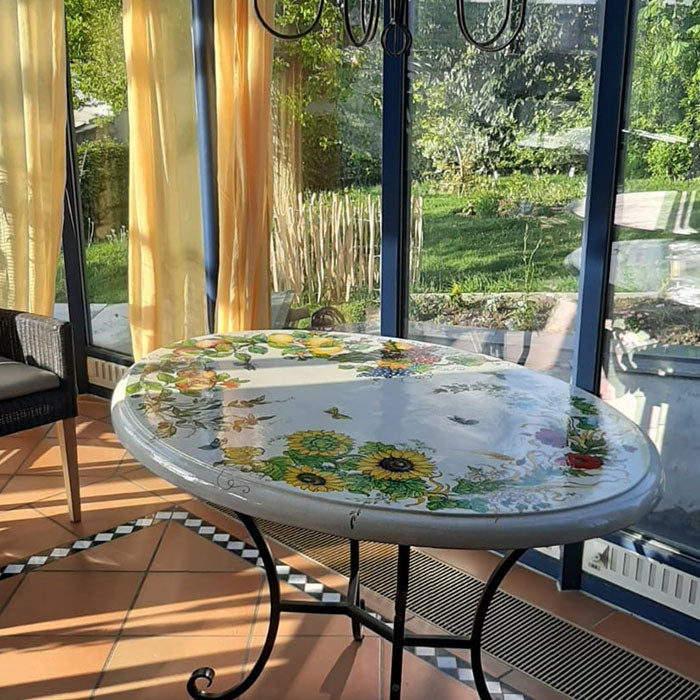 Custom Oval Table Top Set