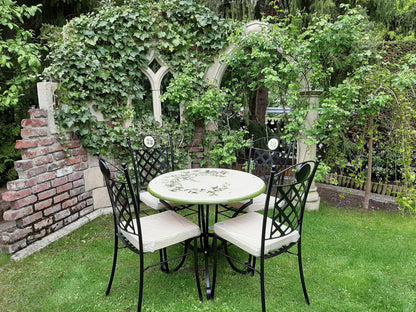 Hand-Painted Ceramic Garden Table Round