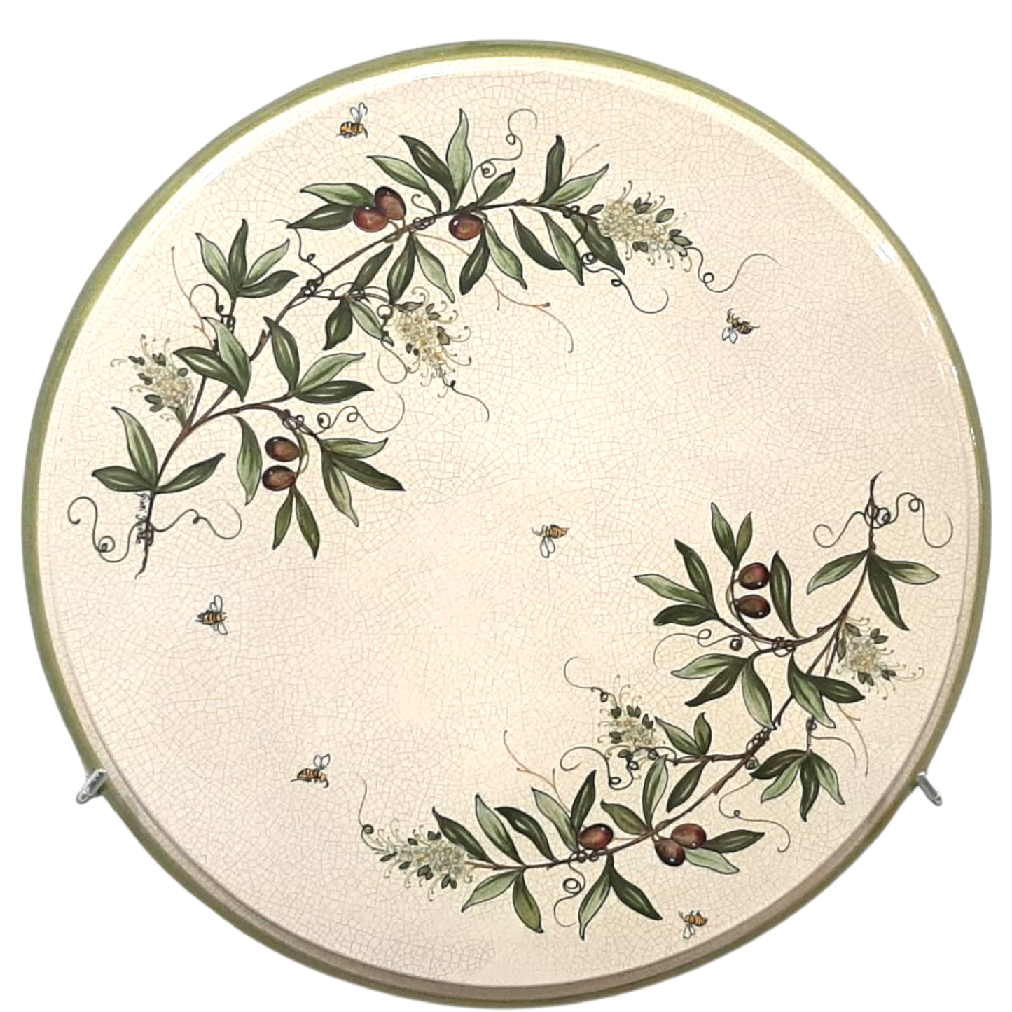 Hand-Painted Ceramic Garden Table Round