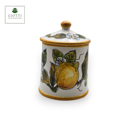 Lemons white Ceramic Kitchen jar
