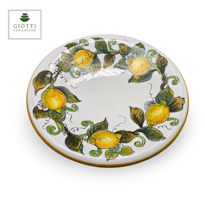 White Lemon Serving Plate 41cm