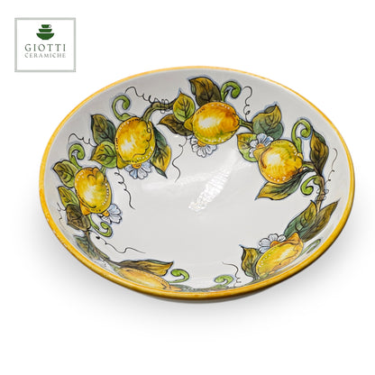 Lemon White ø 35cm Hand-Painted centerpiece bowl