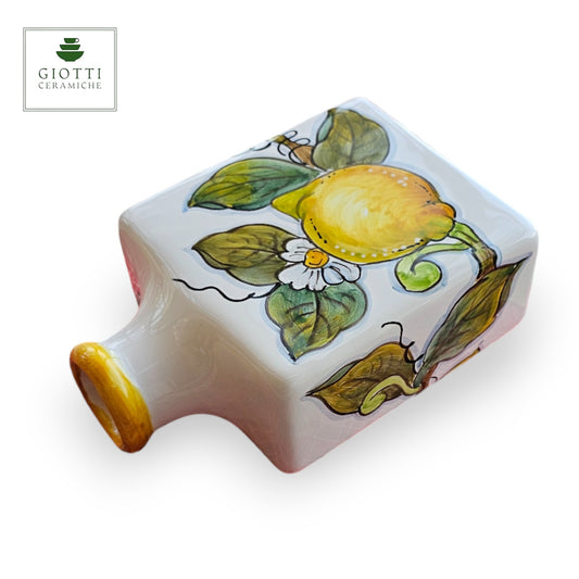 Lemon White Hand-Painted  Ceramic Bottle Fragrance Diffuser