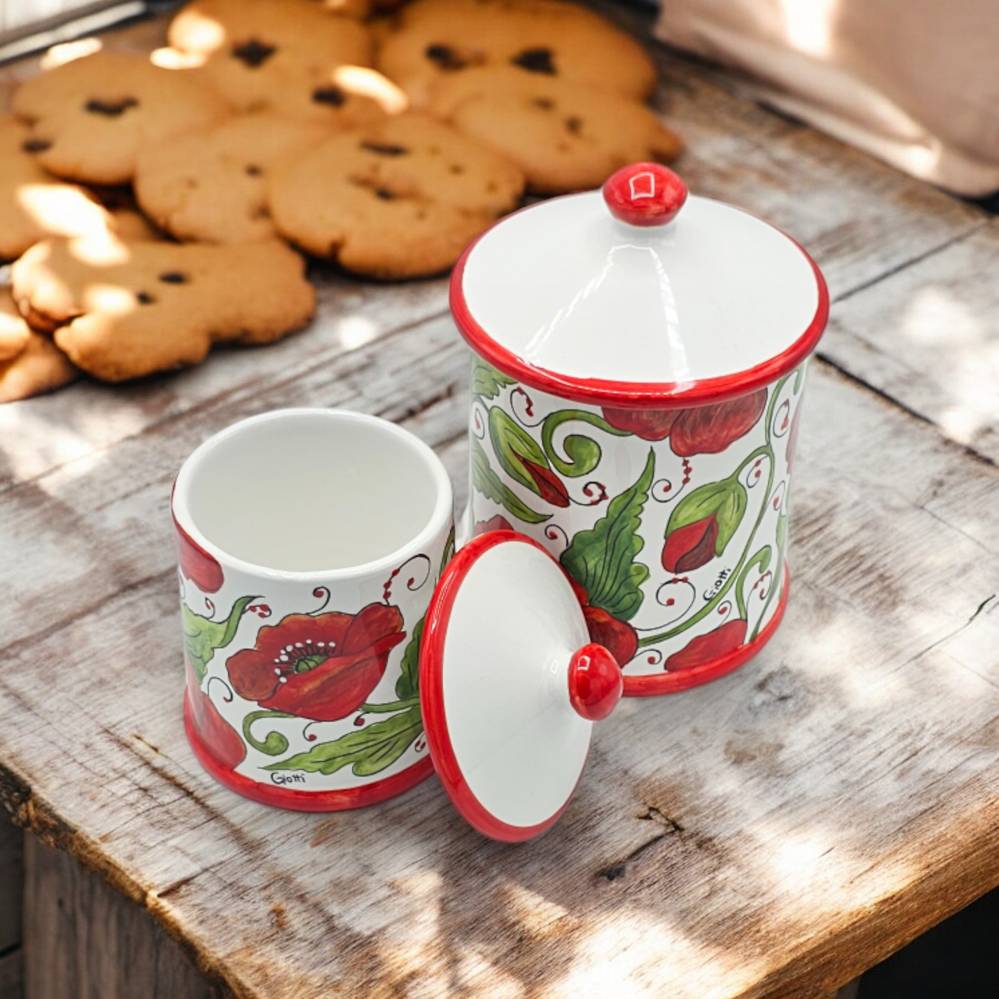 Val D'orcia Poppies Kitchen small size jar