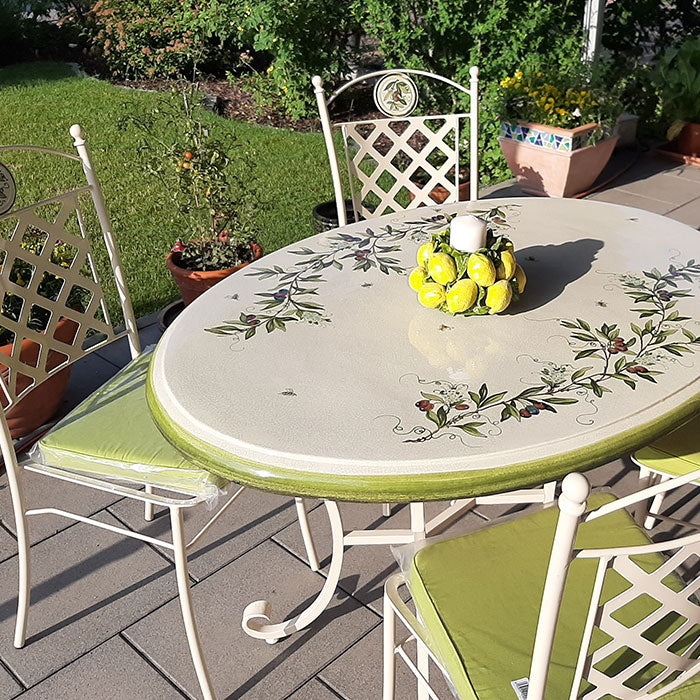Custom Oval Table Top Set