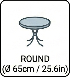 65cm Round