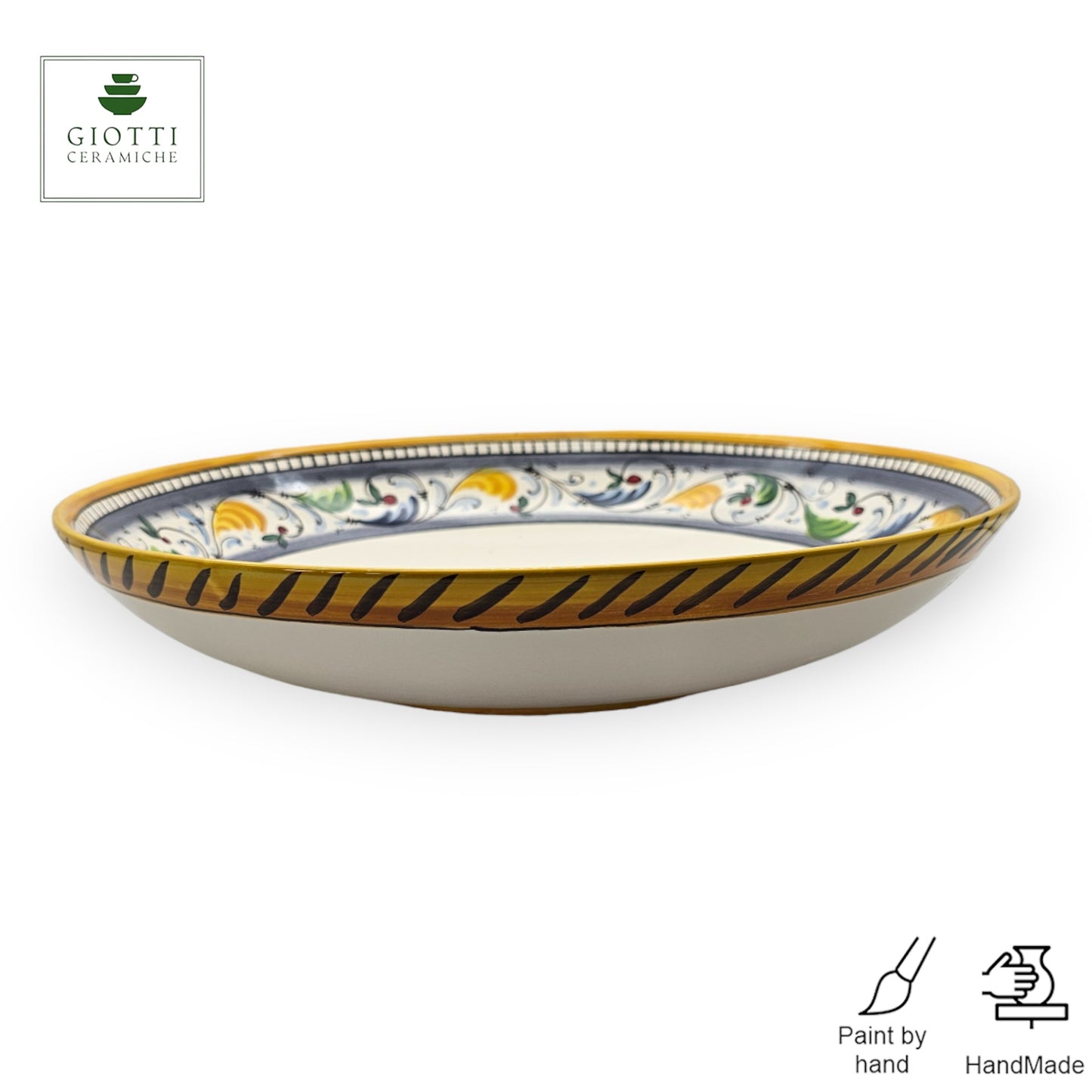 Giglio Rosso Salad Bowl Big Low 35cm