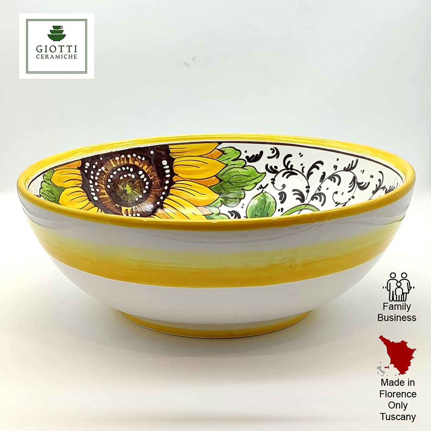 SunFlowers and Sparkle Salad Bowl