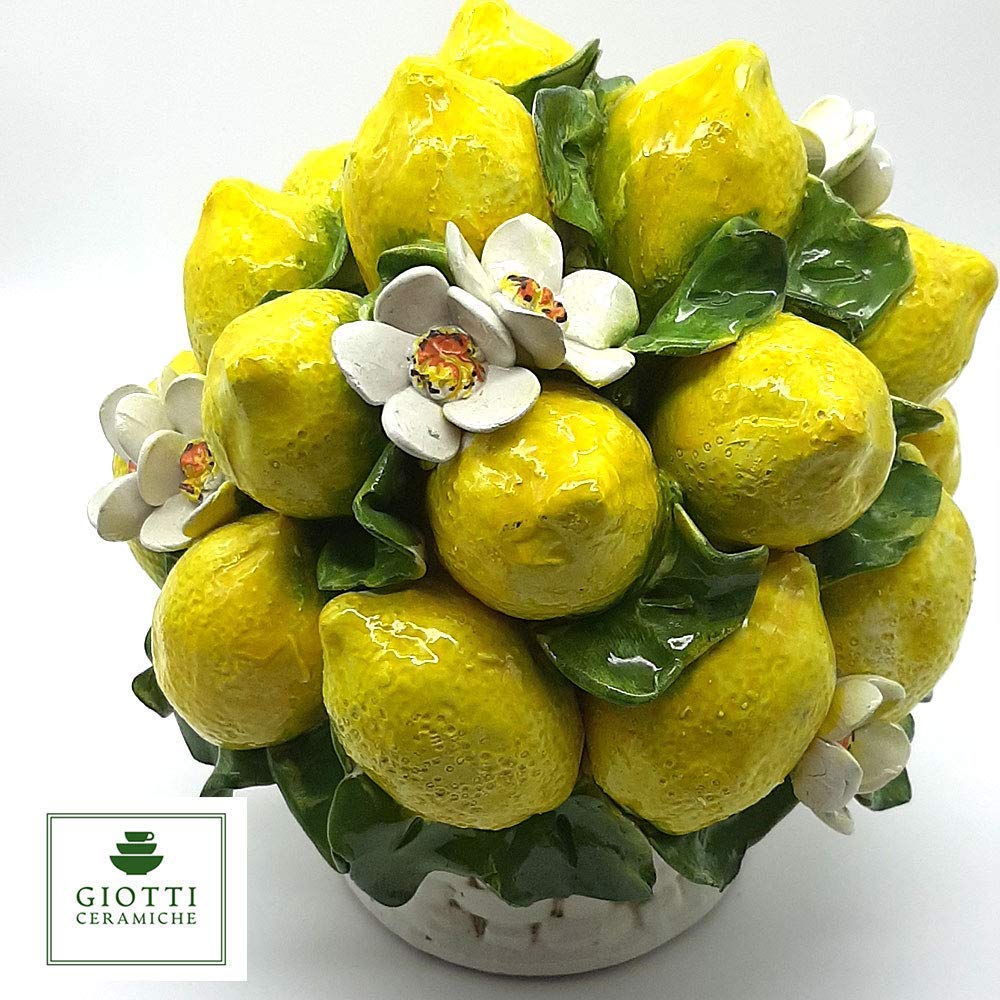 Lemons and Flowers CenterPiece - 9 inches
