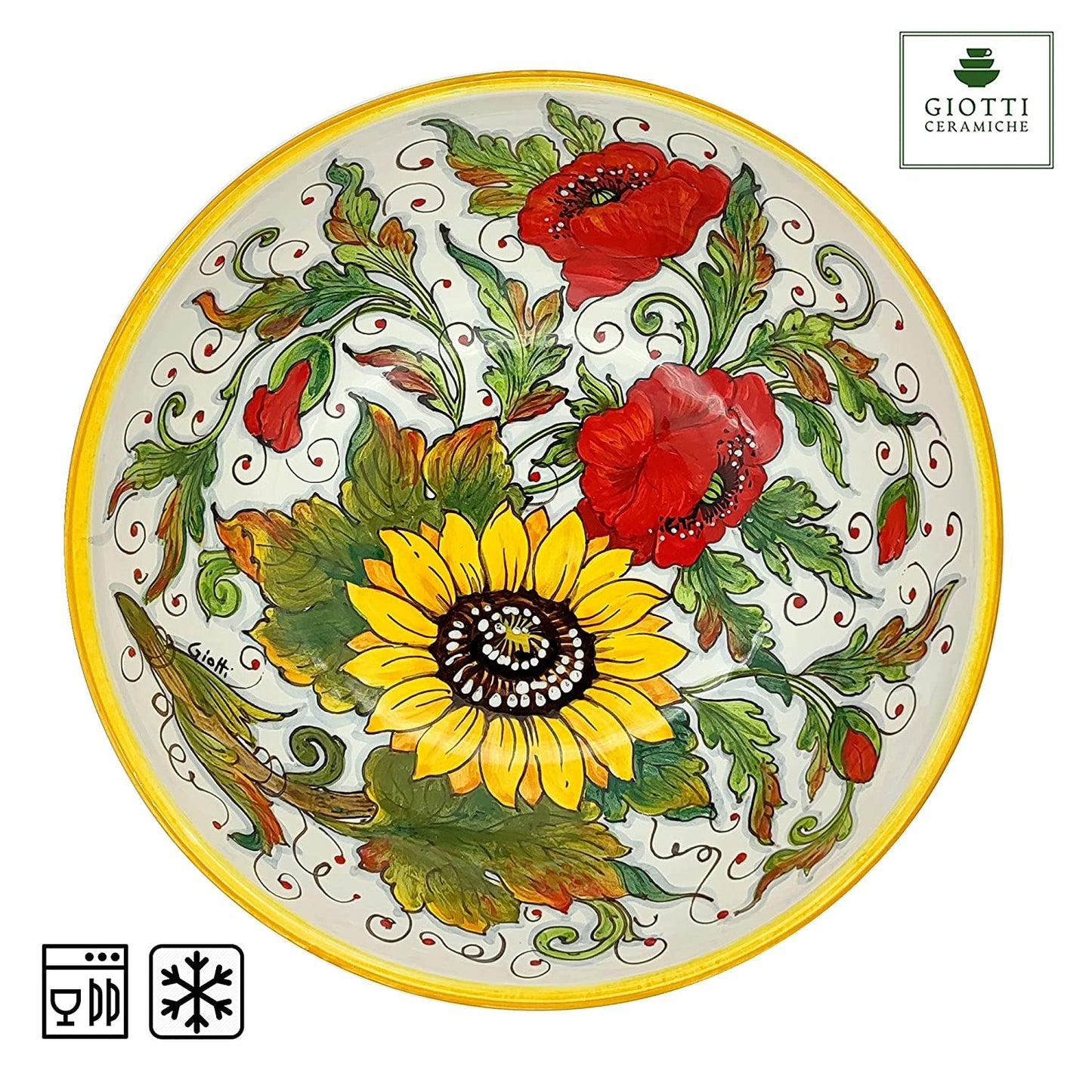 SunFlower and poppies Salad Bowl