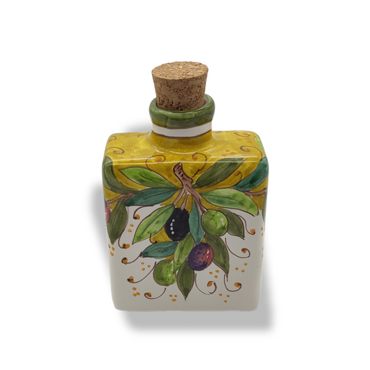 Torre Olive Green Layer Hand-Painted  Ceramic Bottle Fragrance Diffuser