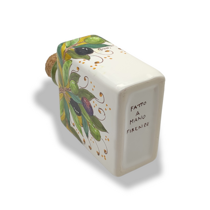 Torre Olive Green Layer Hand-Painted  Ceramic Bottle Fragrance Diffuser