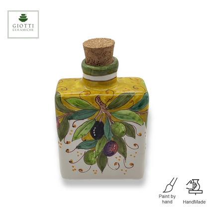 Torre Olive Green Layer Hand-Painted  Ceramic Bottle Fragrance Diffuser