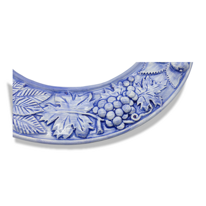 4 x BLUE - Embossed Chargers