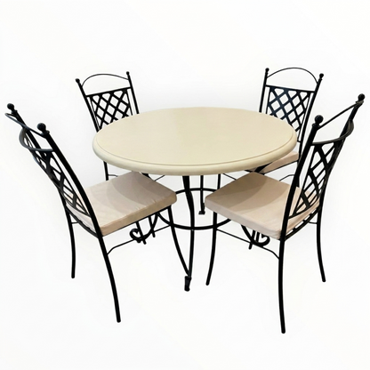 Hand-Painted Ceramic Garden Table Round