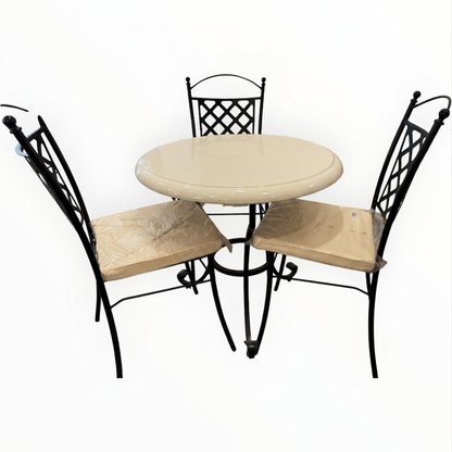 Hand-Painted Ceramic Garden Table Round