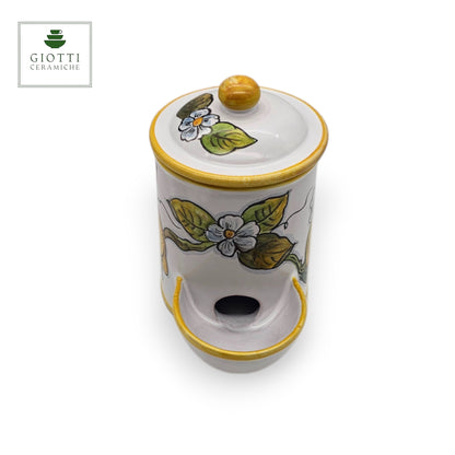 White Lemon Salt Keeper Holder