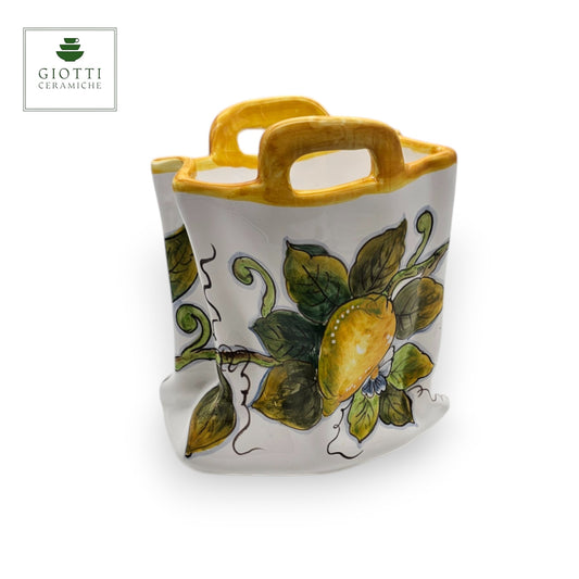 Lemon White Ceramic Bag
