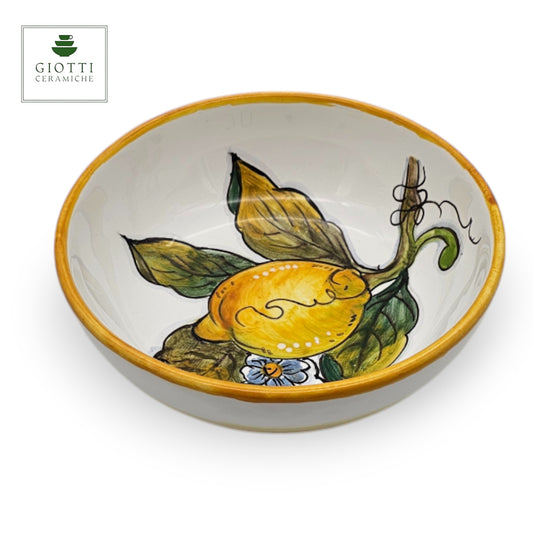 White Lemon Small Cereal Bowl 17cm