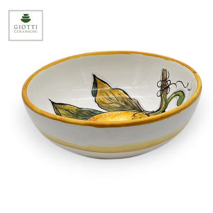 White Lemon Small Cereal Bowl 17cm