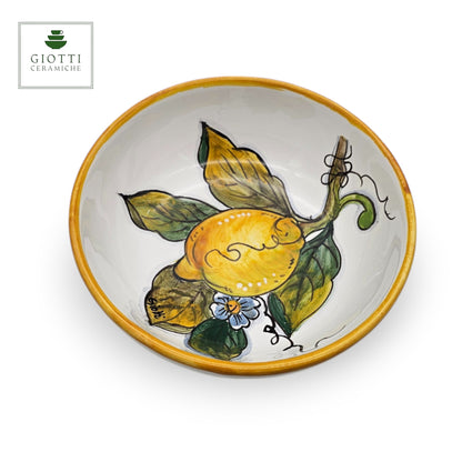 White Lemon Small Cereal Bowl 17cm