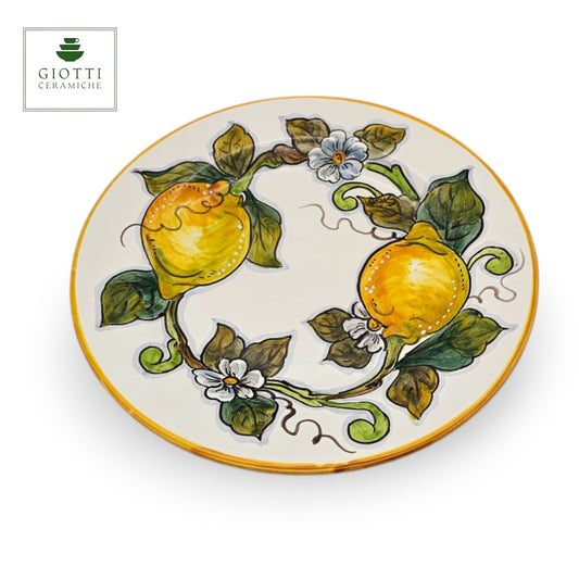White Lemon Salad Plate 22cm