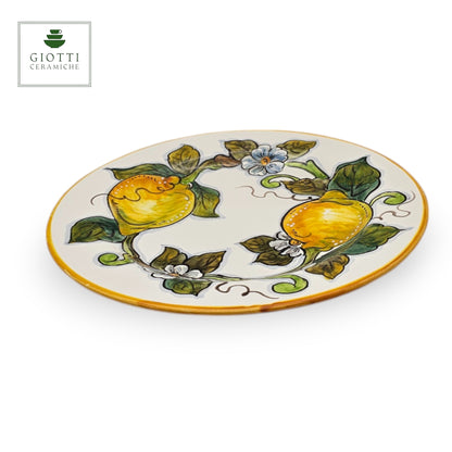 White Lemon Salad Plate 22cm