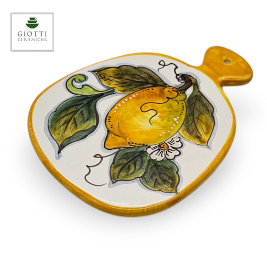 Lemon White Cheese Board 16cm