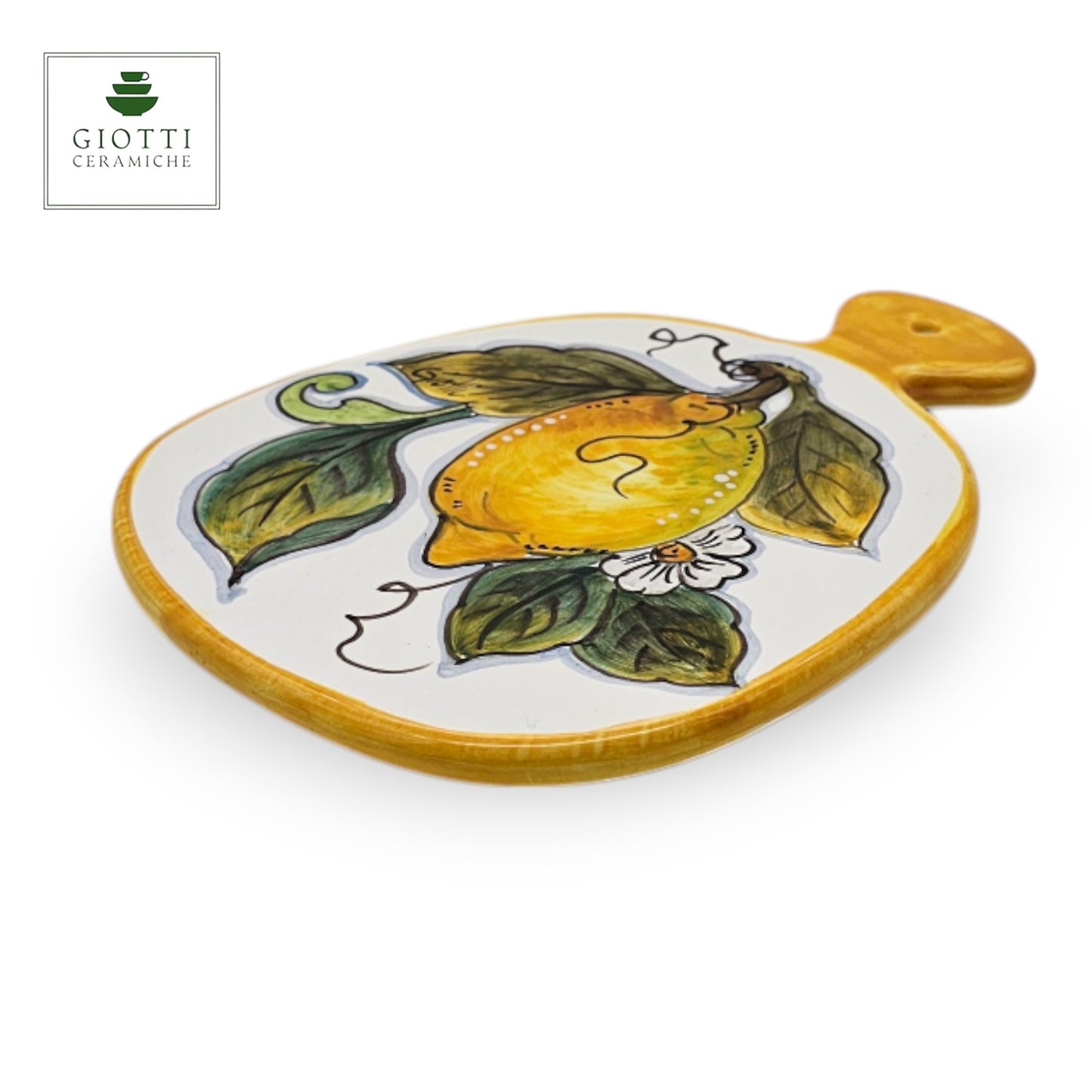 Lemon White Cheese Board 16cm